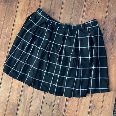 Vintage 80s 90s Esprit Wool Dark Grey Mini Skirt Skort Shorts 7/8