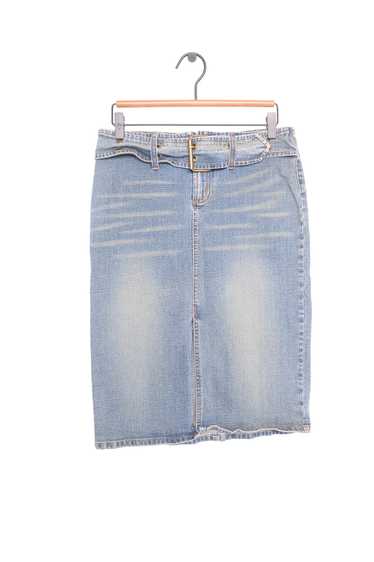 Y2K Denim Midi Skirt