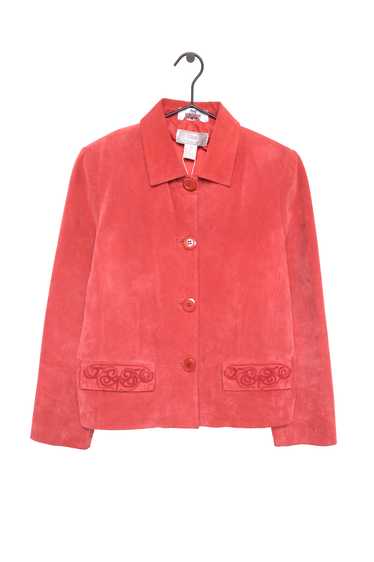 1990s Red Suede Jacket