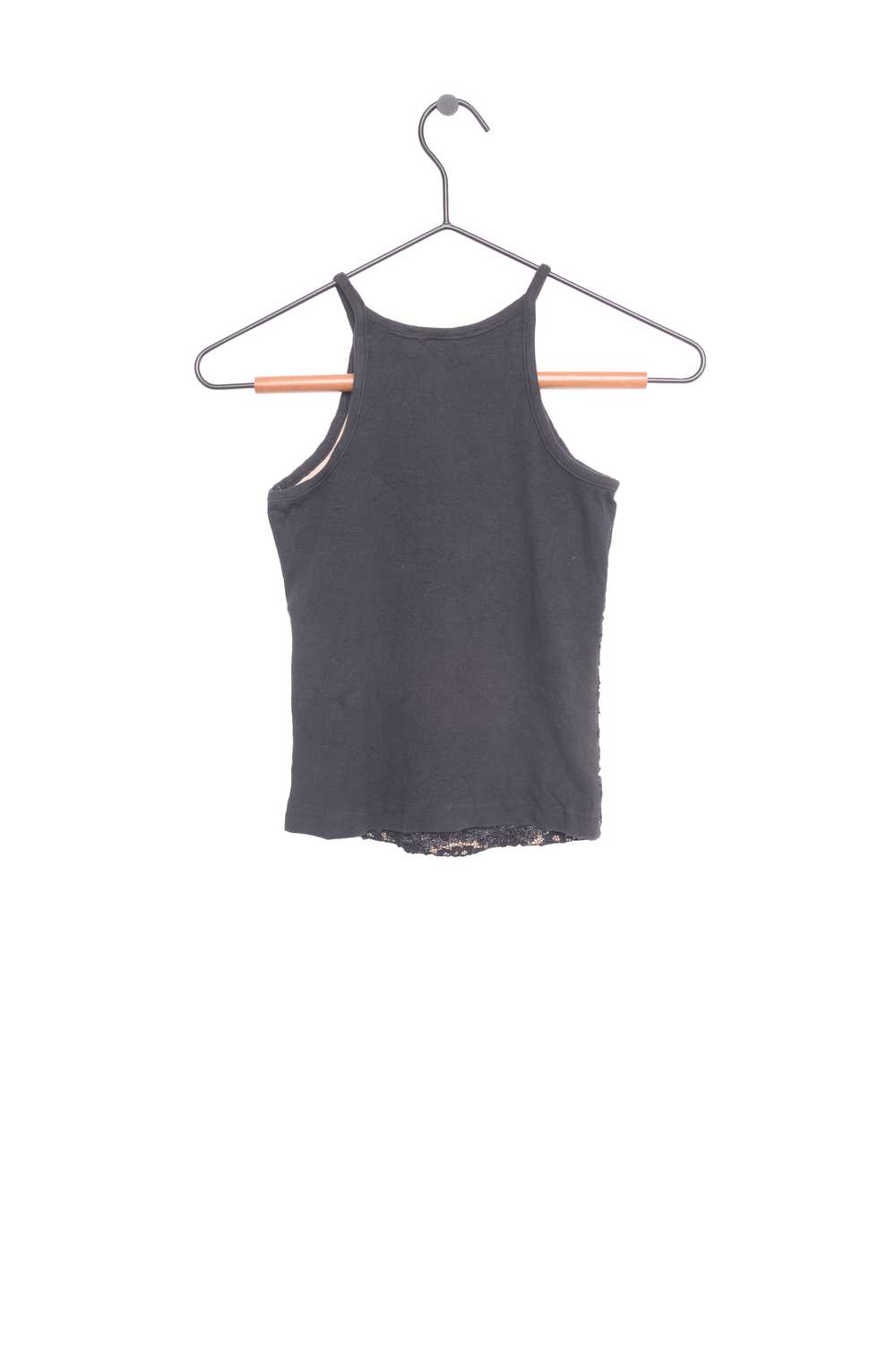 1990s Lace Halter Top - image 2