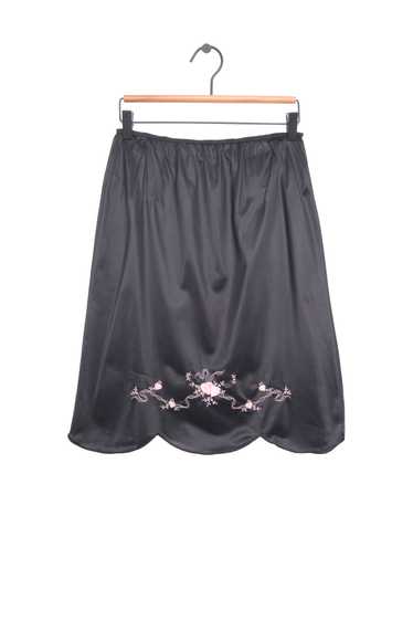 Embroidered Hearts Slip Midi Skirt