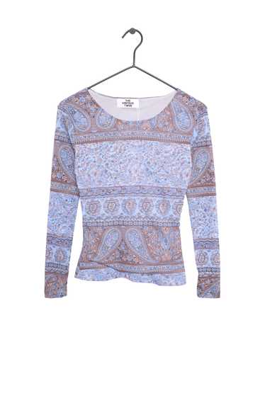 Paisley Mesh Top USA