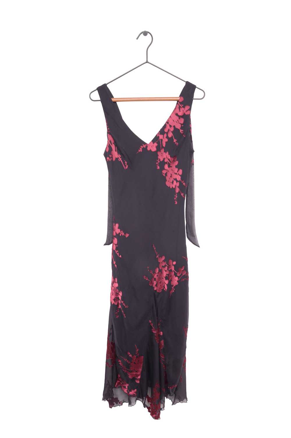 Silk Floral Maxi Dress - image 1