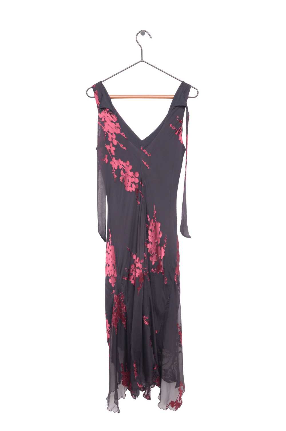 Silk Floral Maxi Dress - image 2