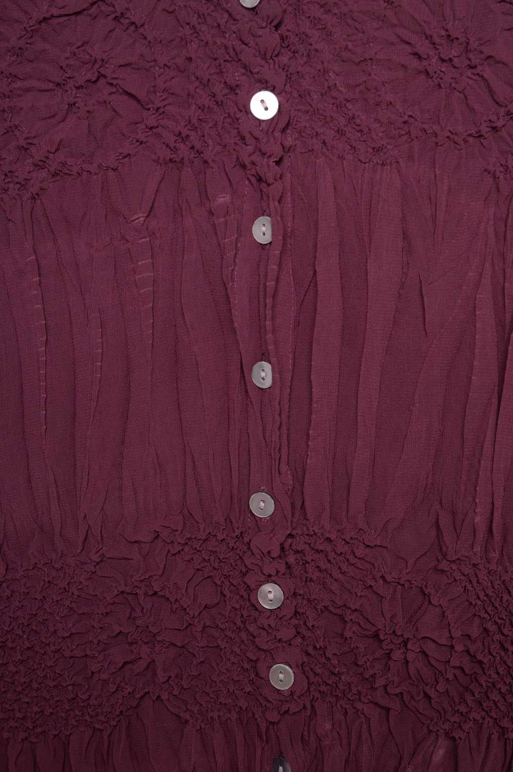 1970s Sheer Button Top - image 3