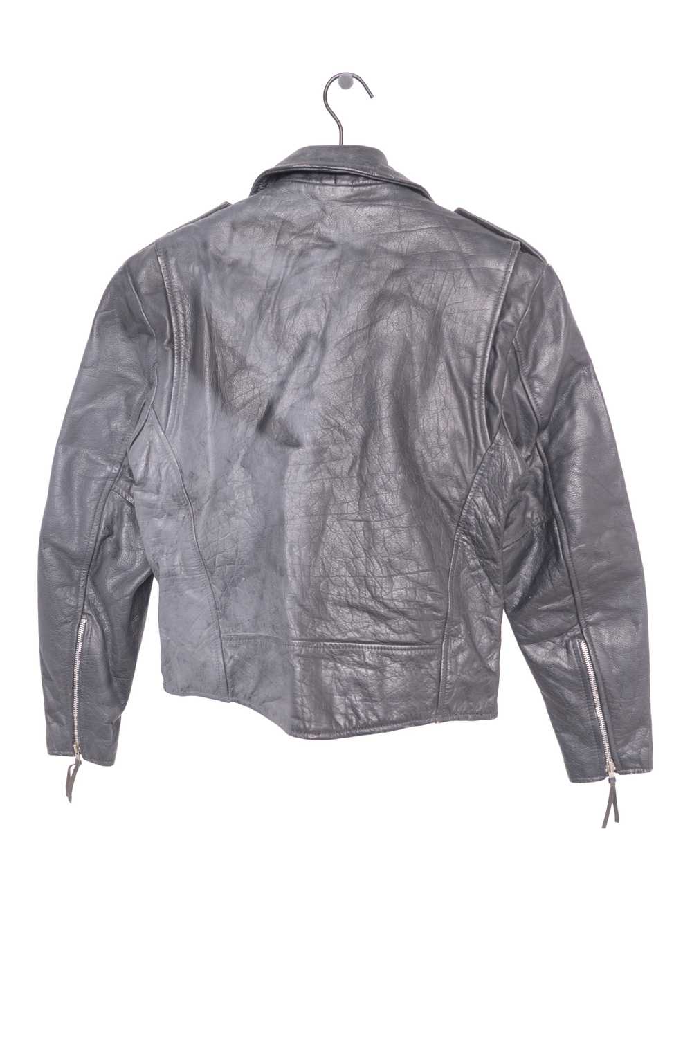 1980s Wilsons Leather Moto Jacket - image 2