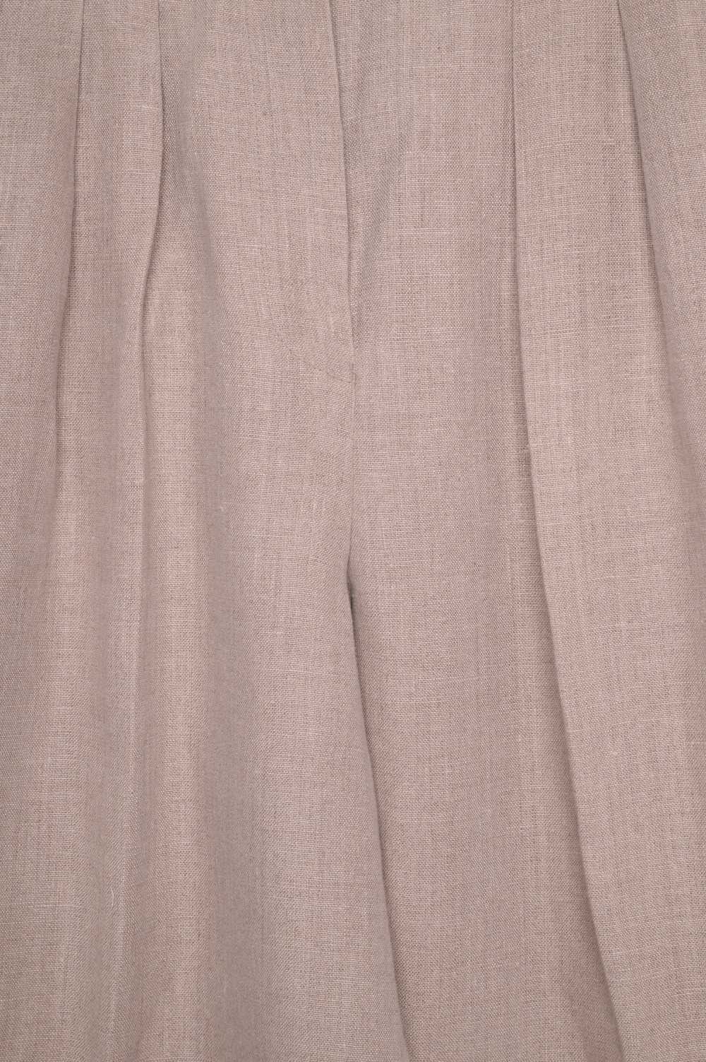 1990s Pleated Linen Shorts - image 3