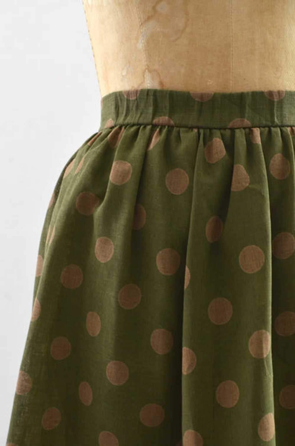 Vintage Polka Dot Skirt - image 2