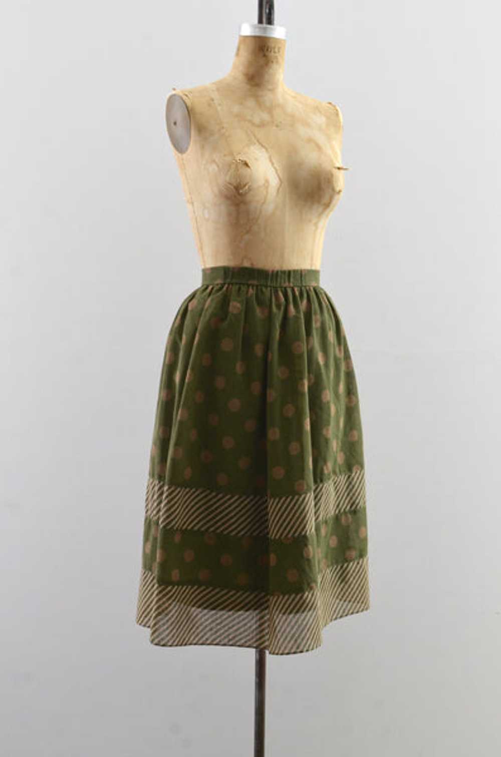 Vintage Polka Dot Skirt - image 4