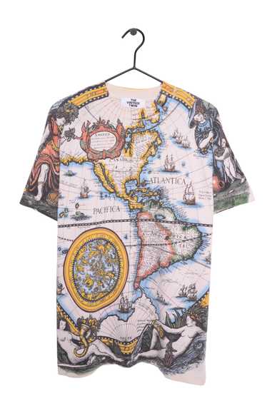 1980s World Map All-Over Tee USA