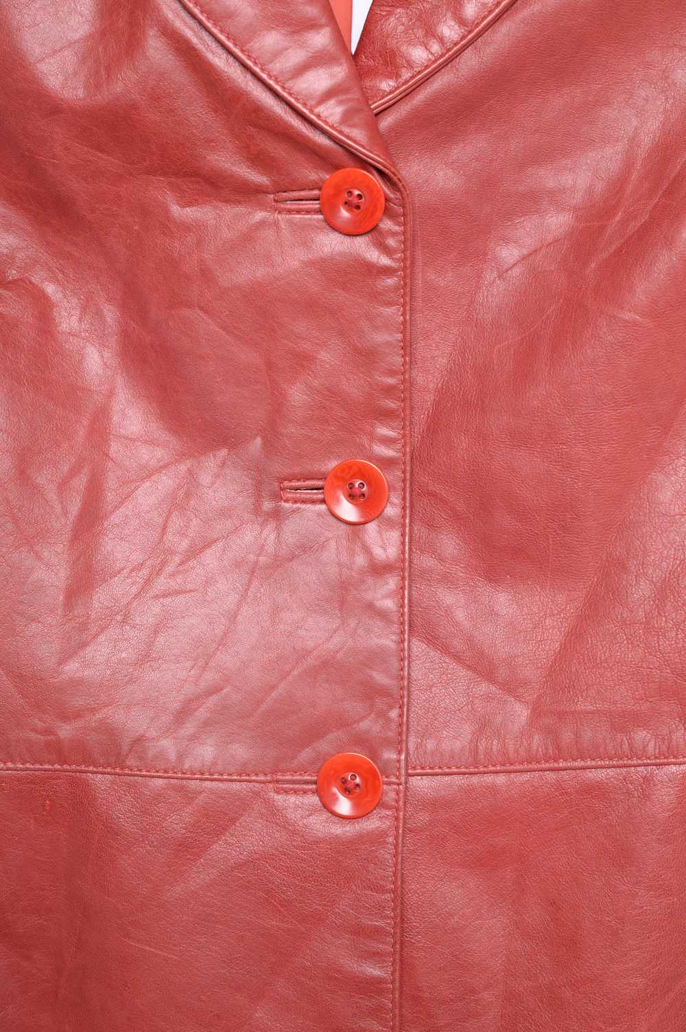 Rust Leather Jacket - image 3
