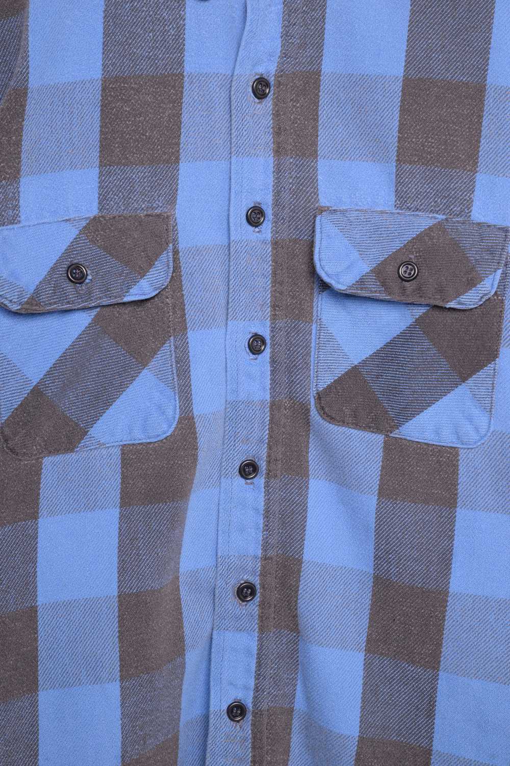 1980s Faded Flannel Shirt USA - image 2