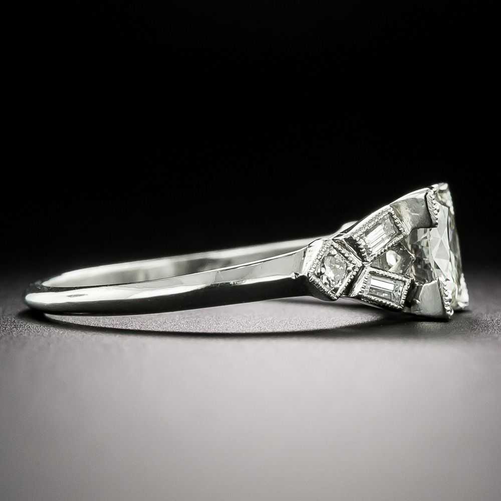 Art Deco 1.02 Carat Diamond Engagement Ring - GIA… - image 2