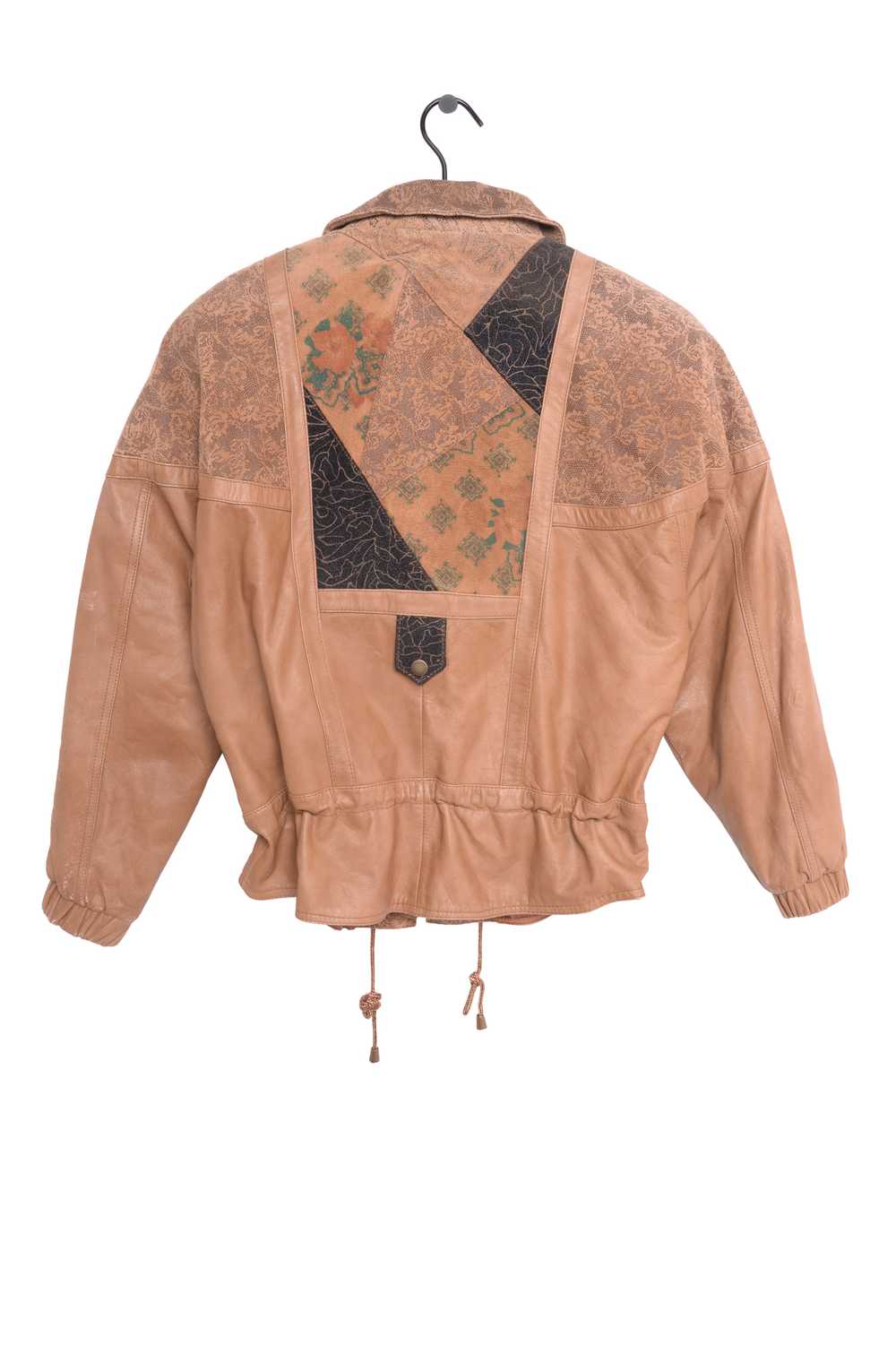 1980s Patchwork Leather Jacket - image 2