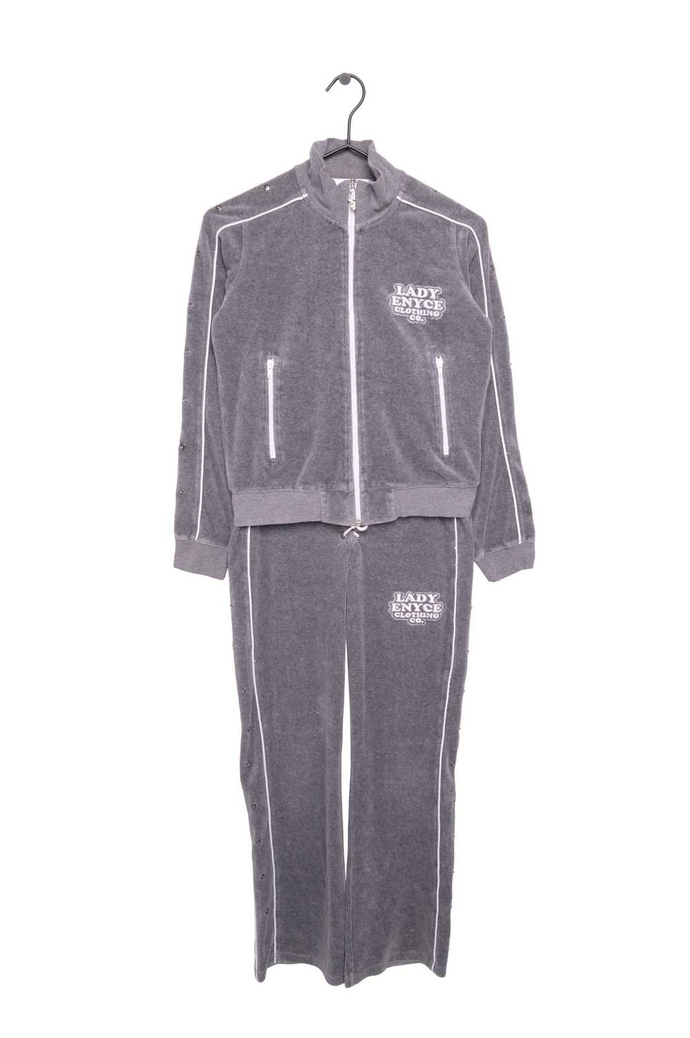 Y2K Lady Enyce Velour Track Suit - image 1