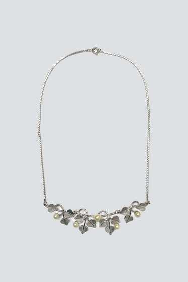 Flora Pearl Necklace - Sterling Silver
