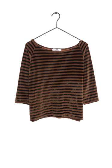 1990s Striped Velvet Top USA