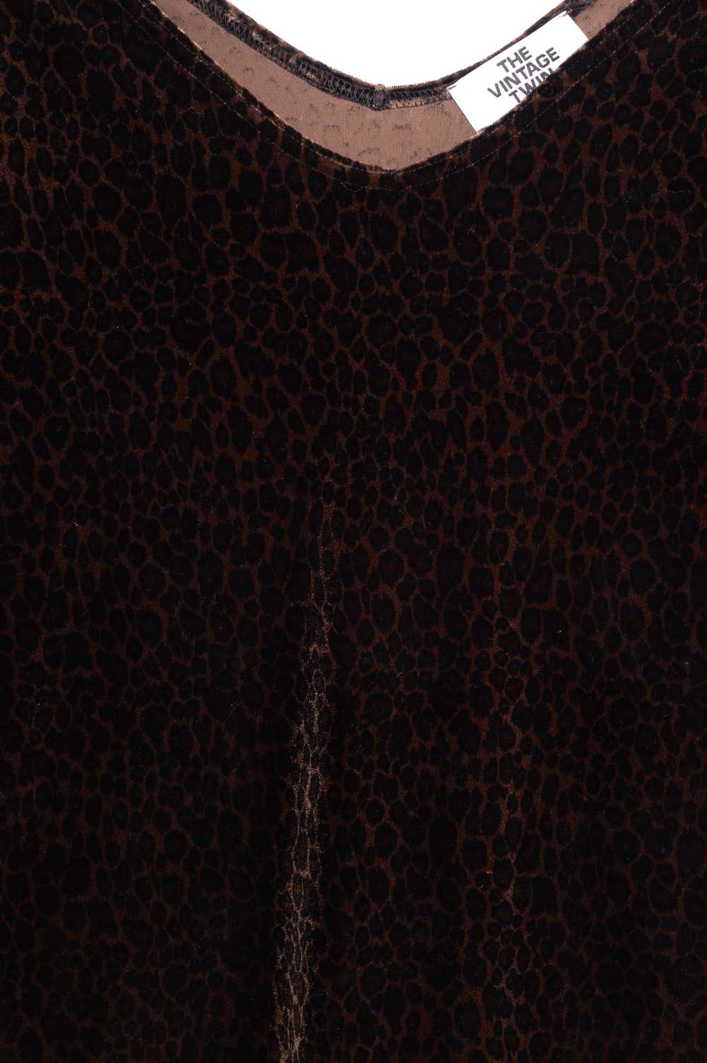 1990s Velvet Leopard Top - image 2