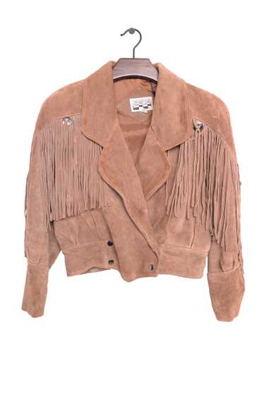1980s Cropped Fringe Leather Jacket