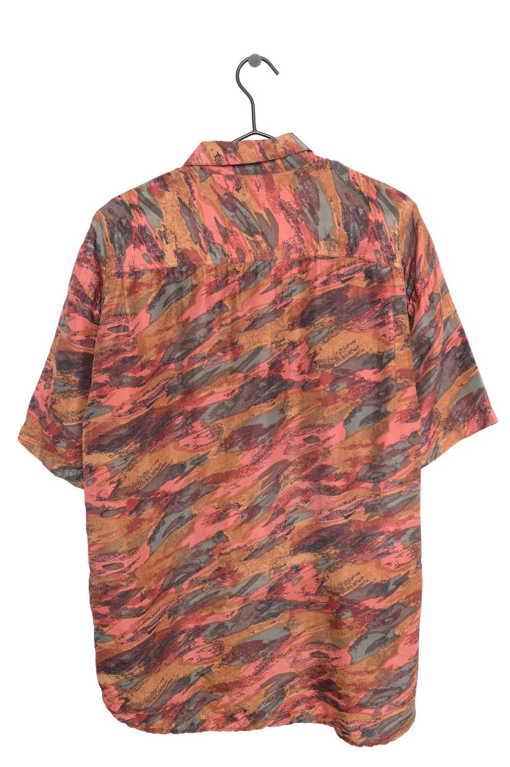 Abstract Silk Button Down - image 3