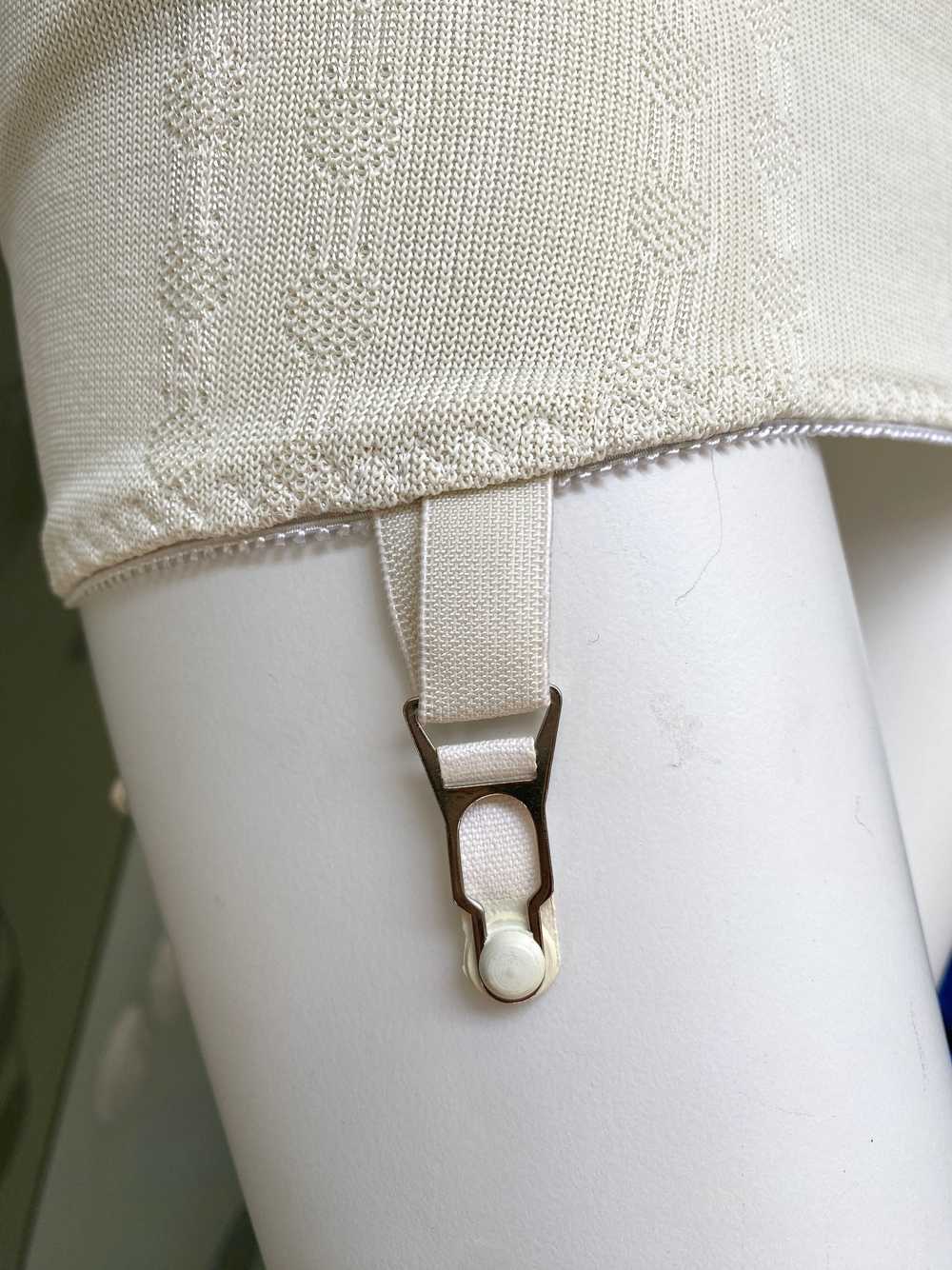 Vintage 1950s Deadstock Cream Nylon Bestform Girdle - Gem