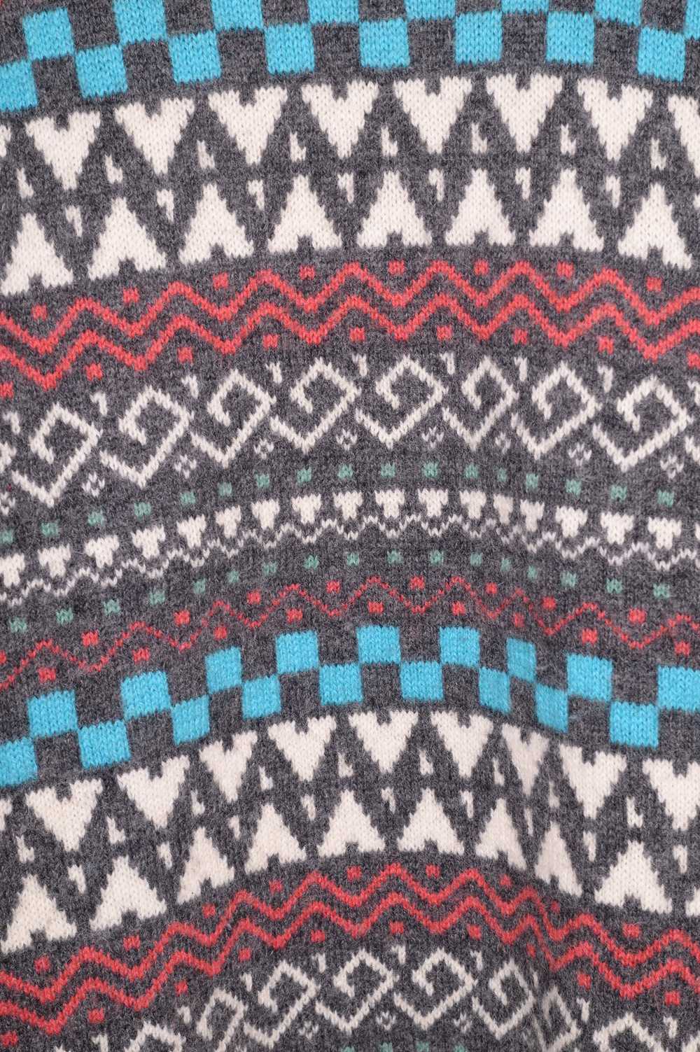 1990s Geometric Wool Sweater - image 2