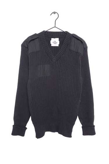 Wool Paneled Sweater