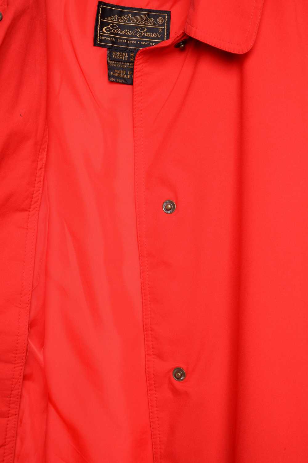 Cherry Red Trench Coat - image 3