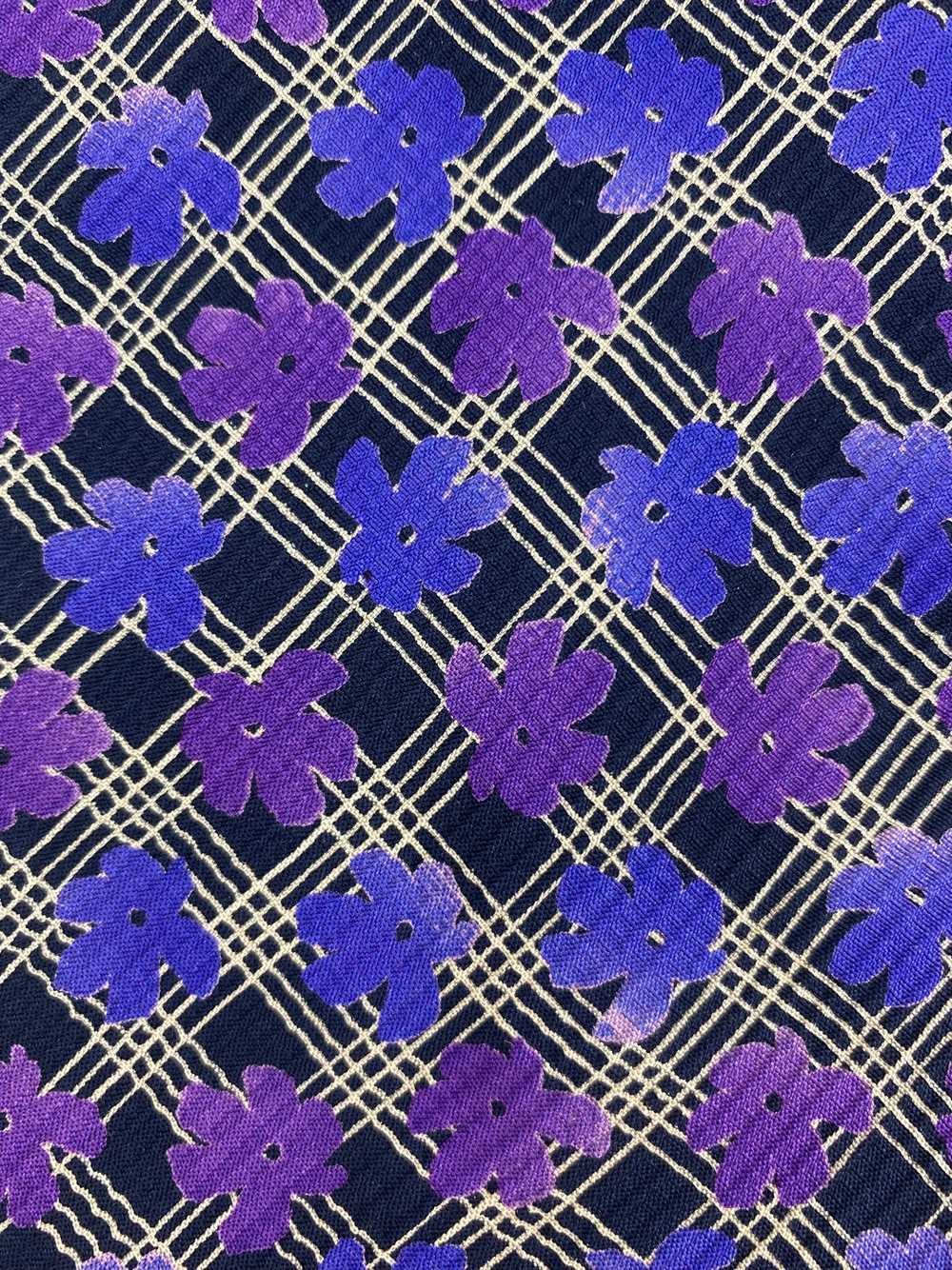 90s Deadstock Silk Necktie, Men's Vintage Purple … - image 2
