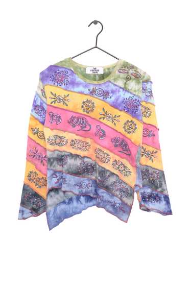 Y2K Asymmetric Patchwork Top