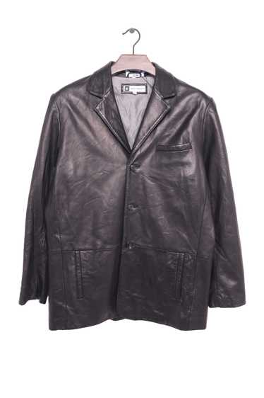 Soft Button Leather Jacket