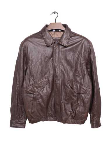 1990s Soft Chocolate Leather Bomber