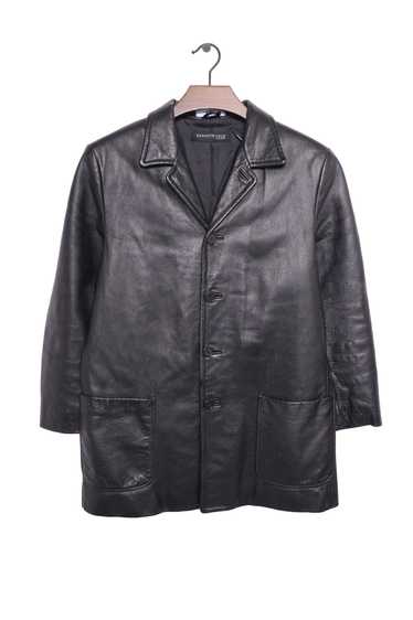 1990s Button Leather Jacket