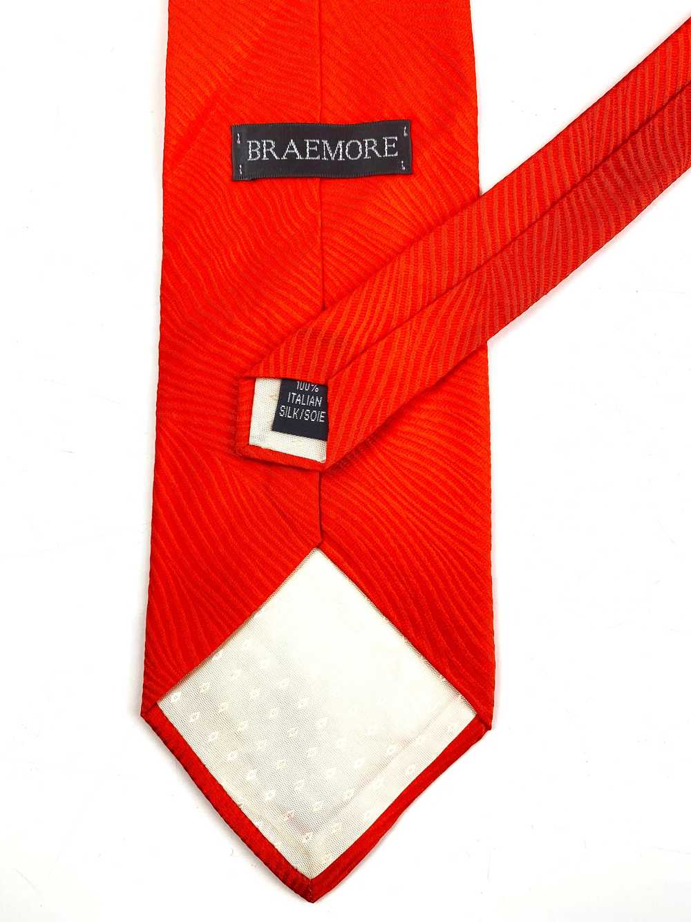90s Deadstock Silk Necktie, Men's Vintage Solid O… - image 3