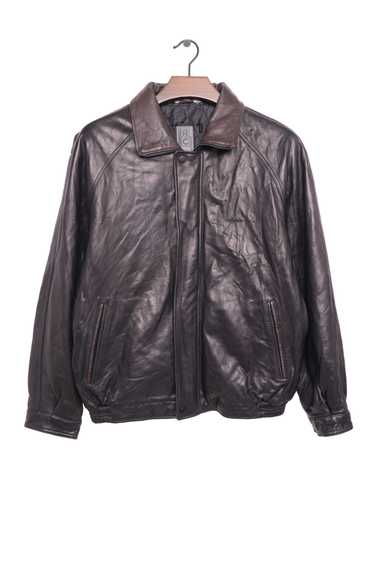 1990s Soft Chocolate Leather Bomber