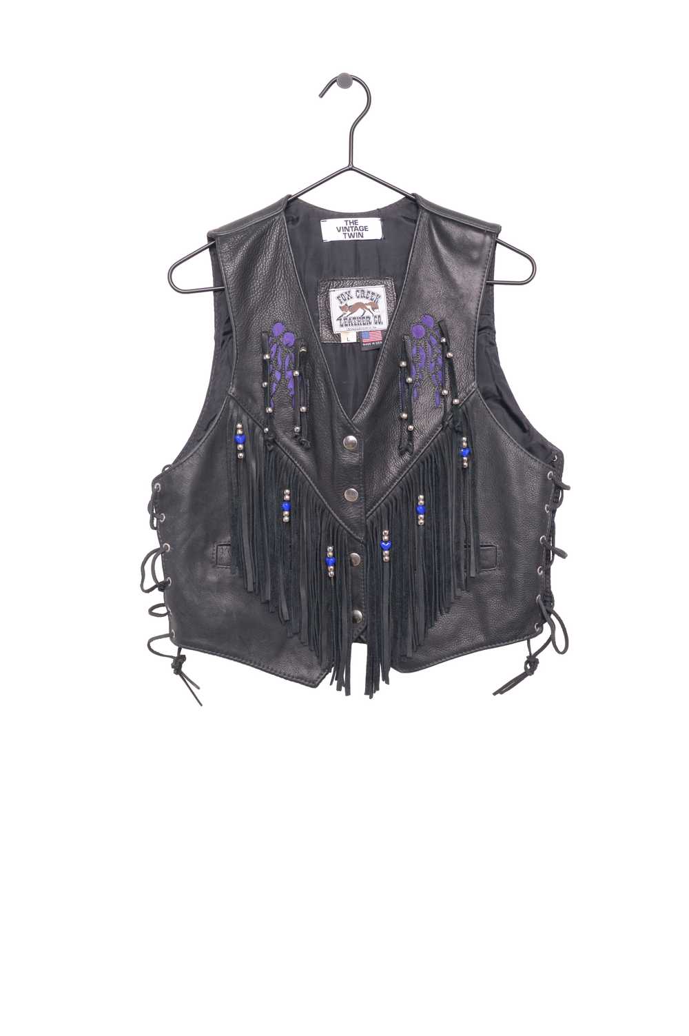 Fringe Leather Vest USA - image 1