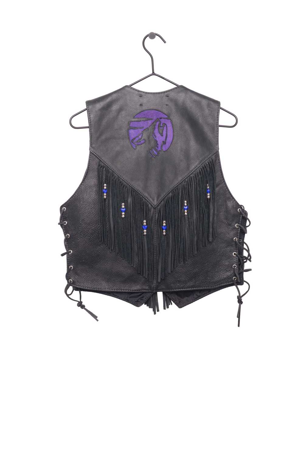 Fringe Leather Vest USA - image 2