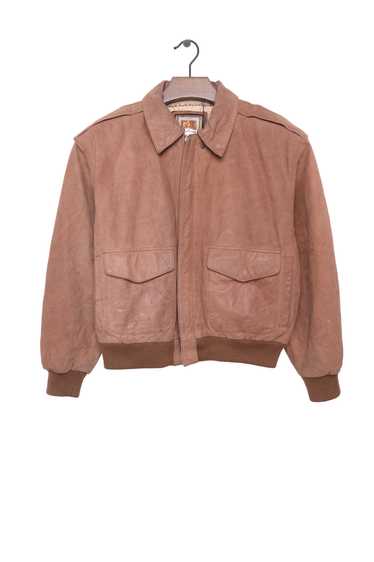 Camel Leather Bomber