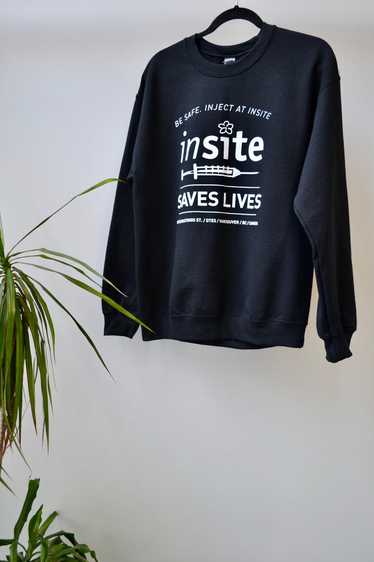 Classic Black Insite Crewneck Sweatshirt