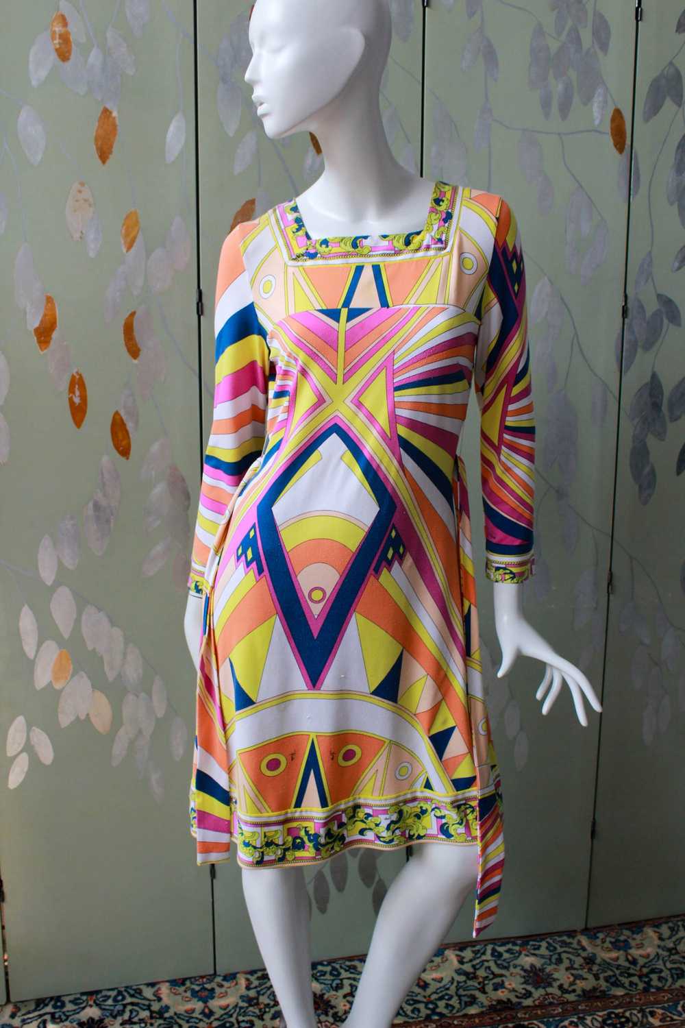 Emilio Pucci Patterned Silk Jersey Dress, Medium - image 2