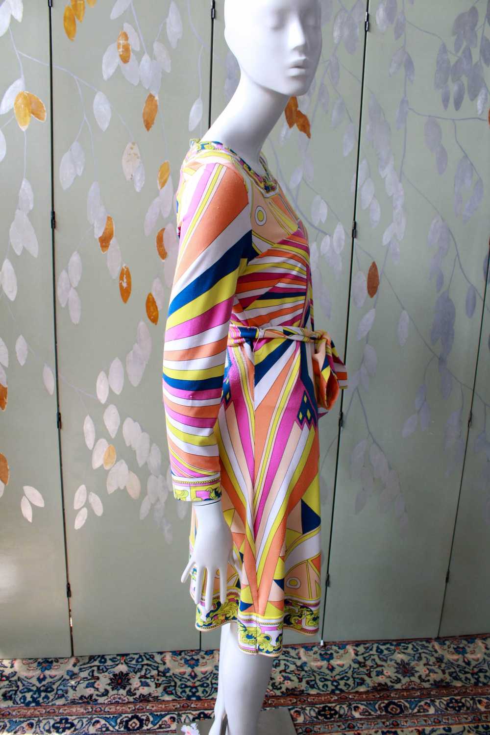 Emilio Pucci Patterned Silk Jersey Dress, Medium - image 4