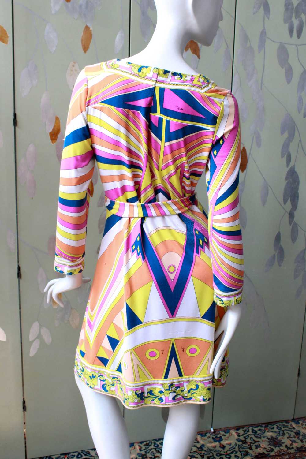 Emilio Pucci Patterned Silk Jersey Dress, Medium - image 8