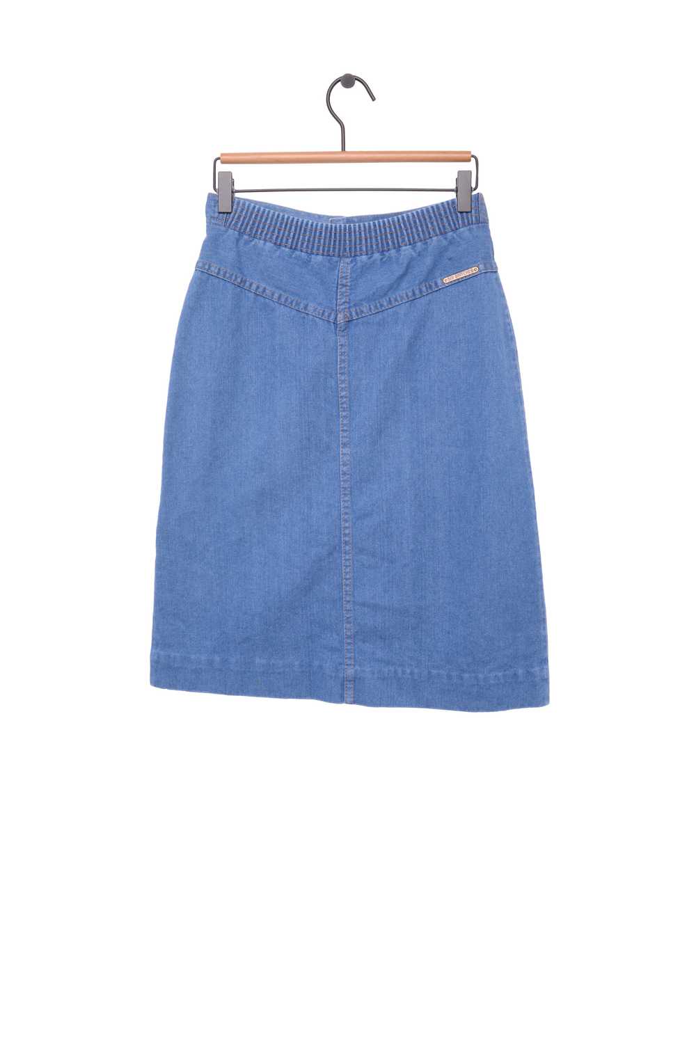 Denim Midi Skirt - image 3