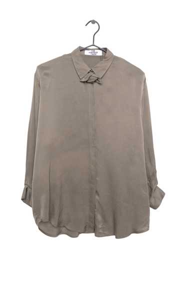 Olive Rose Detail Button Top