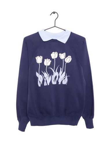 Tulips Collared Sweatshirt