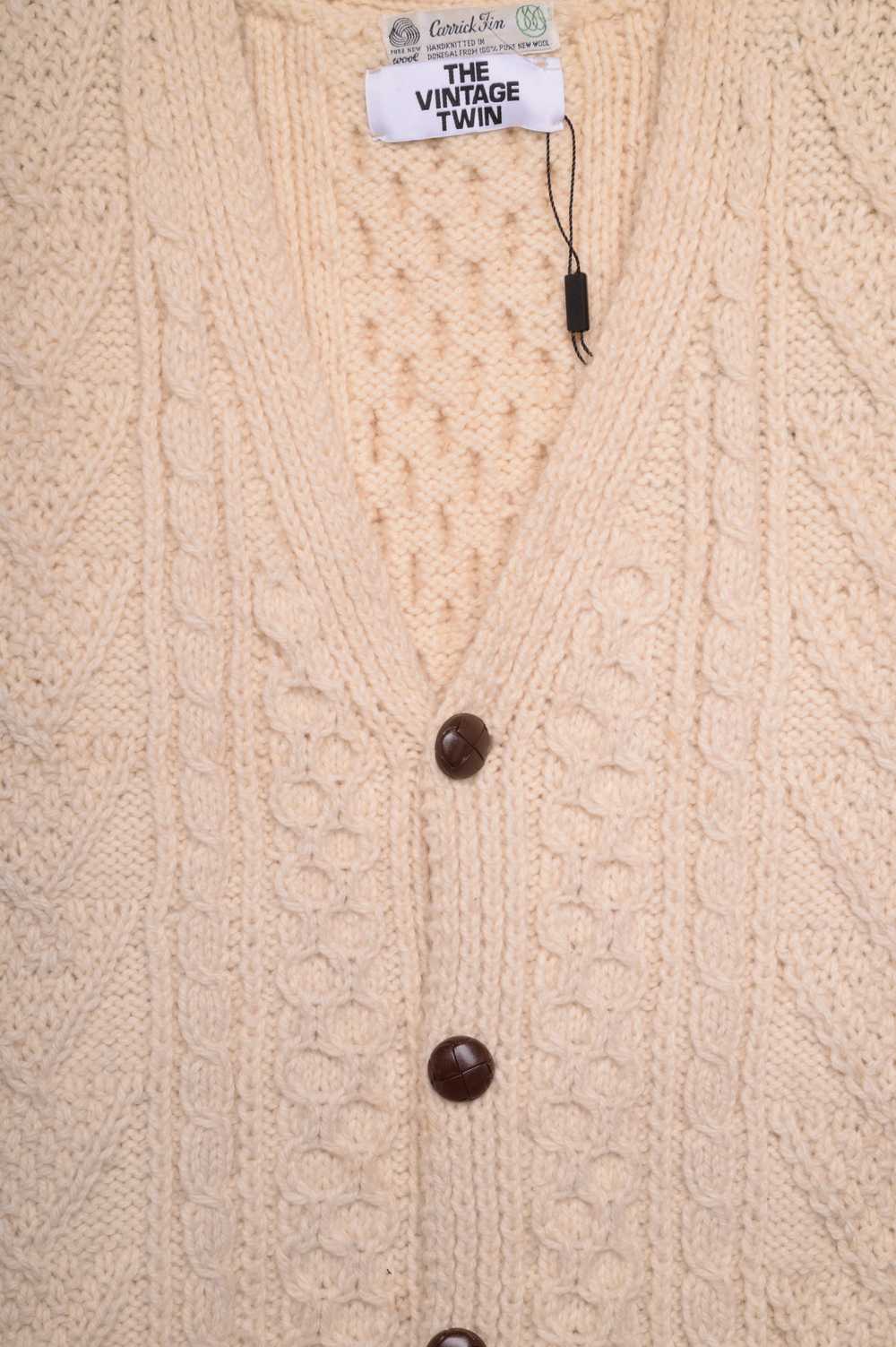 Irish Cable Knit Sweater Vest - image 2