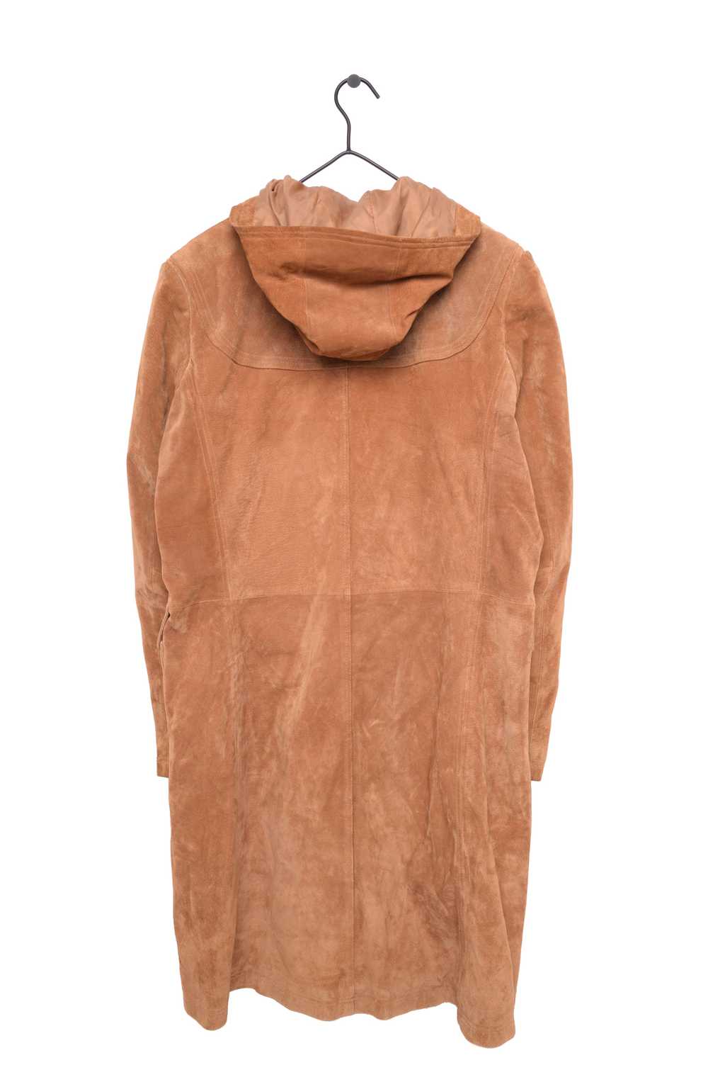 Hooded Suede Long Jacket - image 2