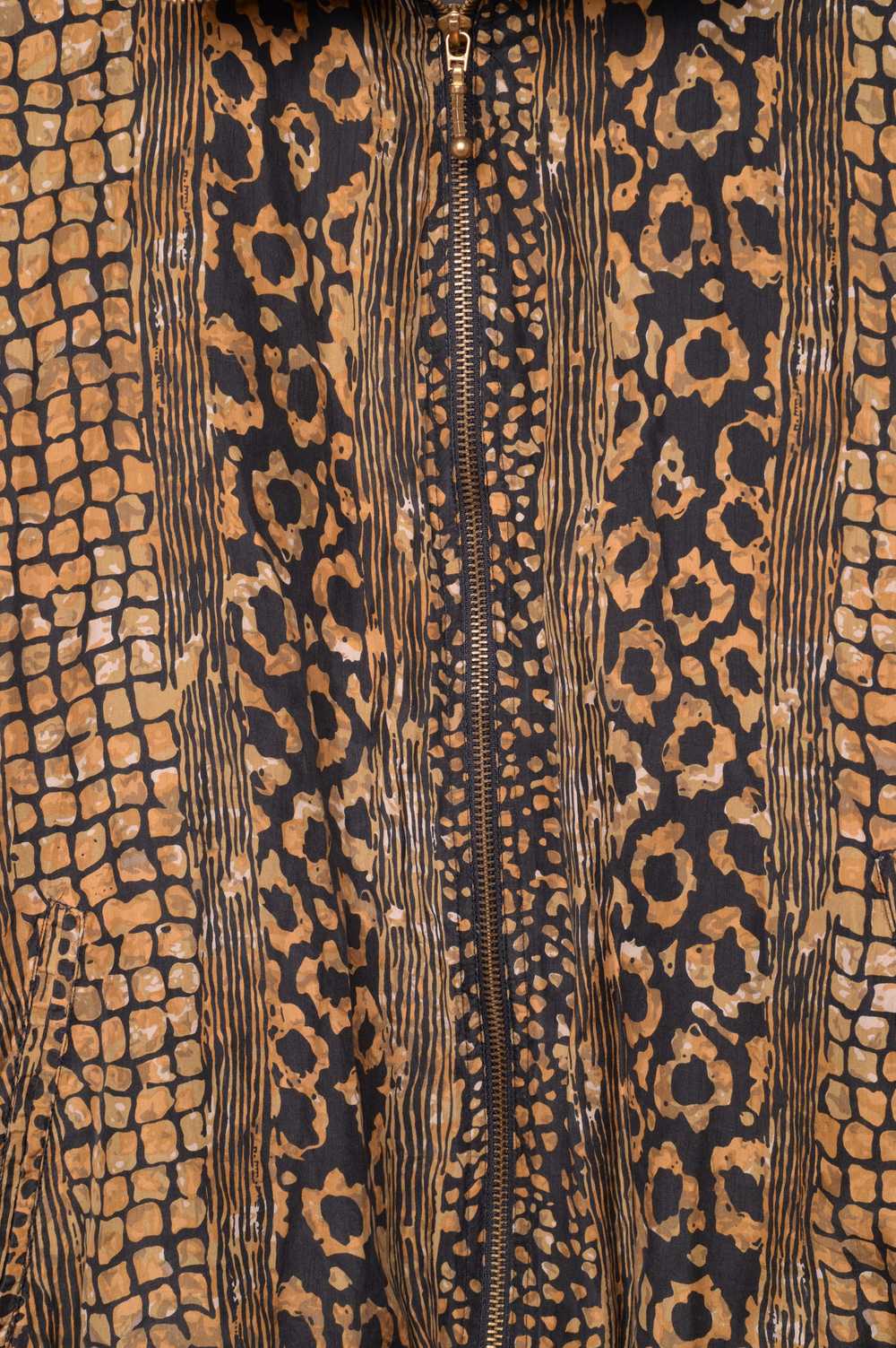 Silk Animal Print Windbreaker - image 2