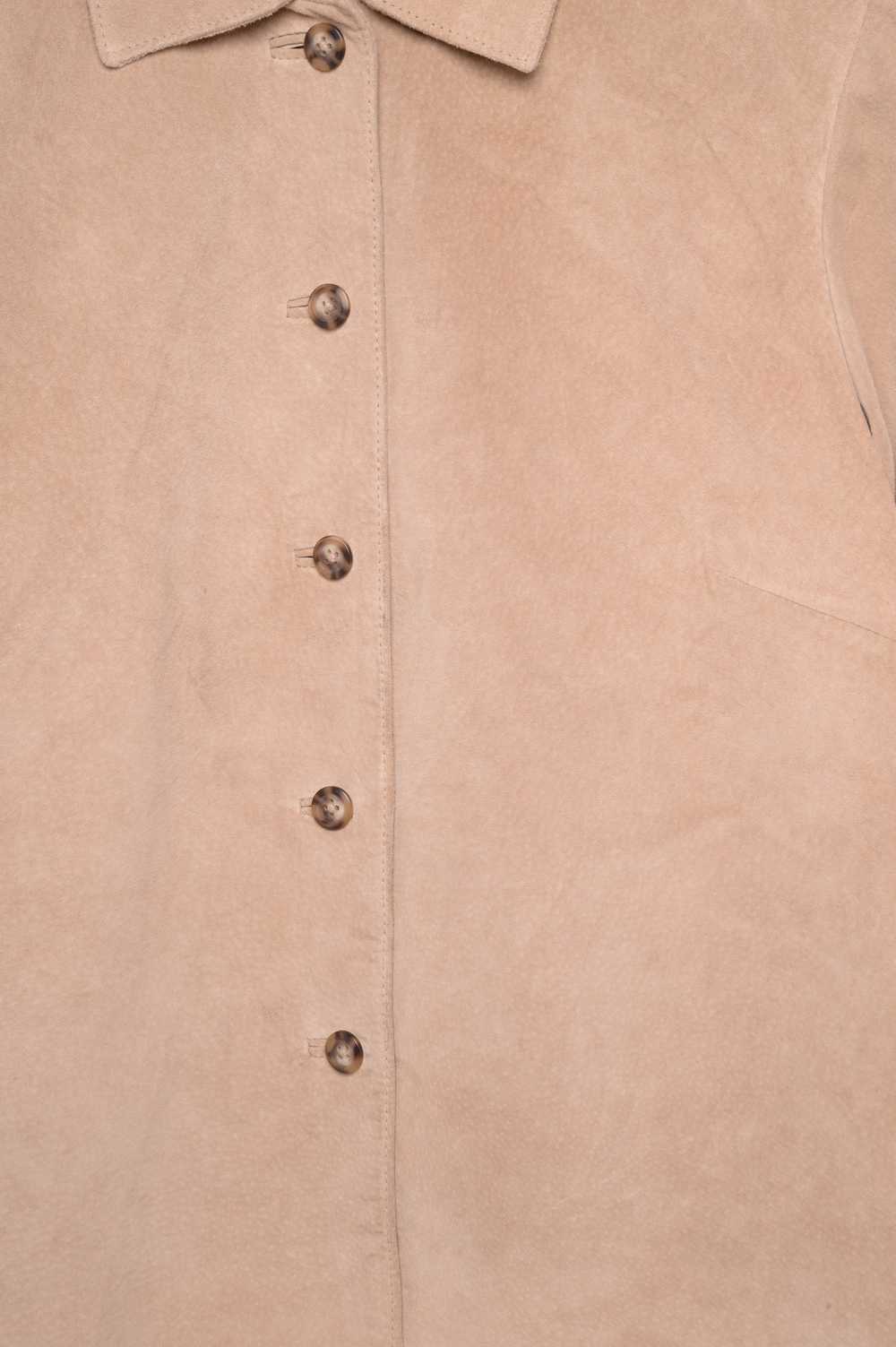 Suede Button Down Top - image 2