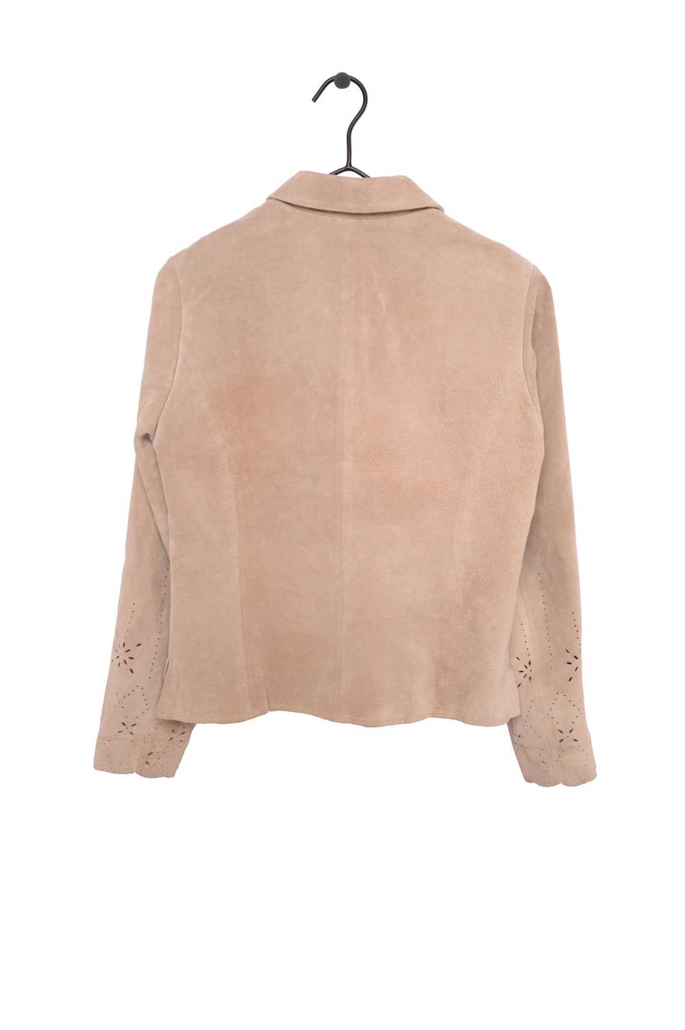 Suede Button Down Top - image 3